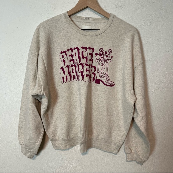 MOTHER The Drop Square Peace Maker Sweatshirt - Picture 2 of 5